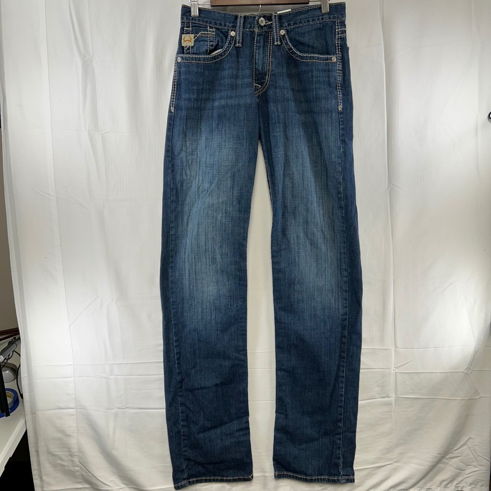 Cinch Grant Jeans Mens 30x38 Blue Relaxed Straight Leg Dark Wash MB55437001